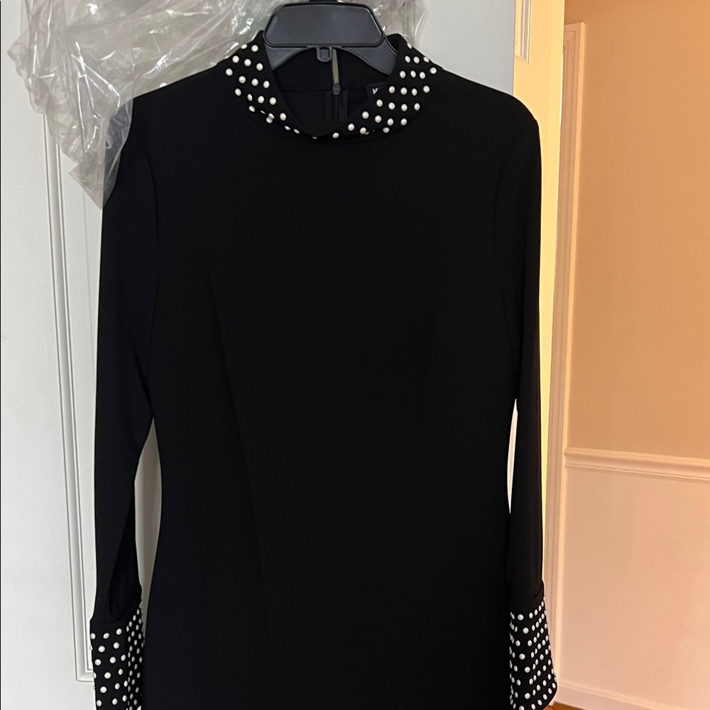 Karl Lagerfeld Black Dress with White Polka Dots
